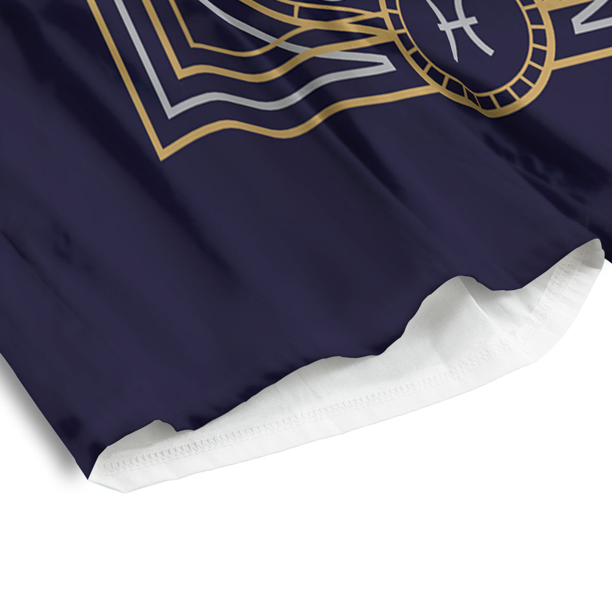 Signs Astrological And Pisces Print Men's Athletic Shorts