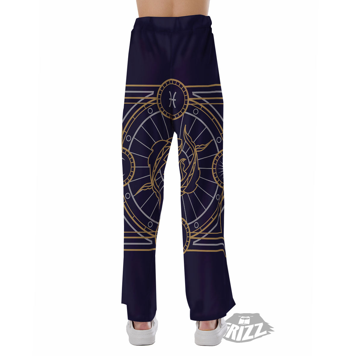 Signs Astrological And Pisces Print Pajama Pants-grizzshop