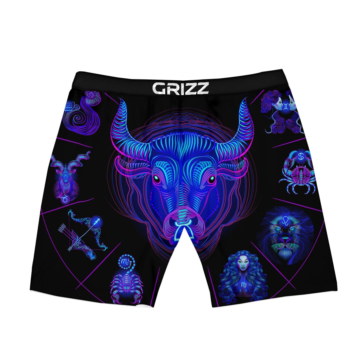 Signs Astrological And Taurus Print Boxer Briefs-grizzshop