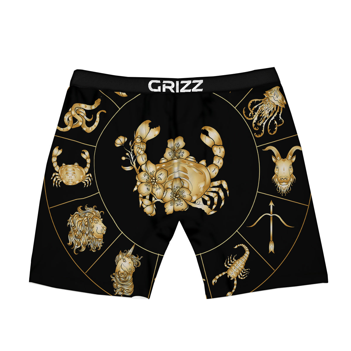Signs Astrological And Cancer Print Boxer Briefs
