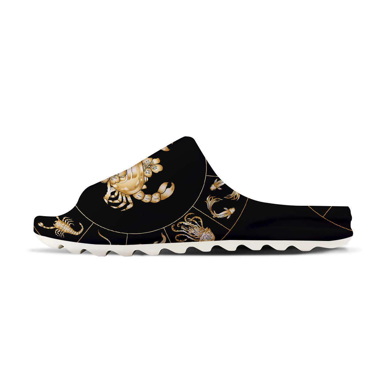 Signs Astrological And Cancer Print Sandals-grizzshop