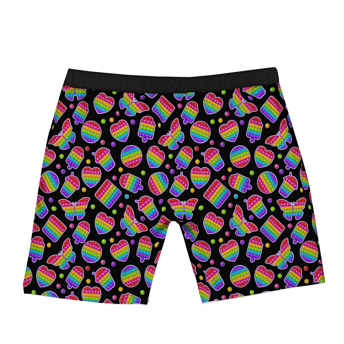Silicone Bubbles Pop it Colorful Print Pattern Boxer Briefs-grizzshop