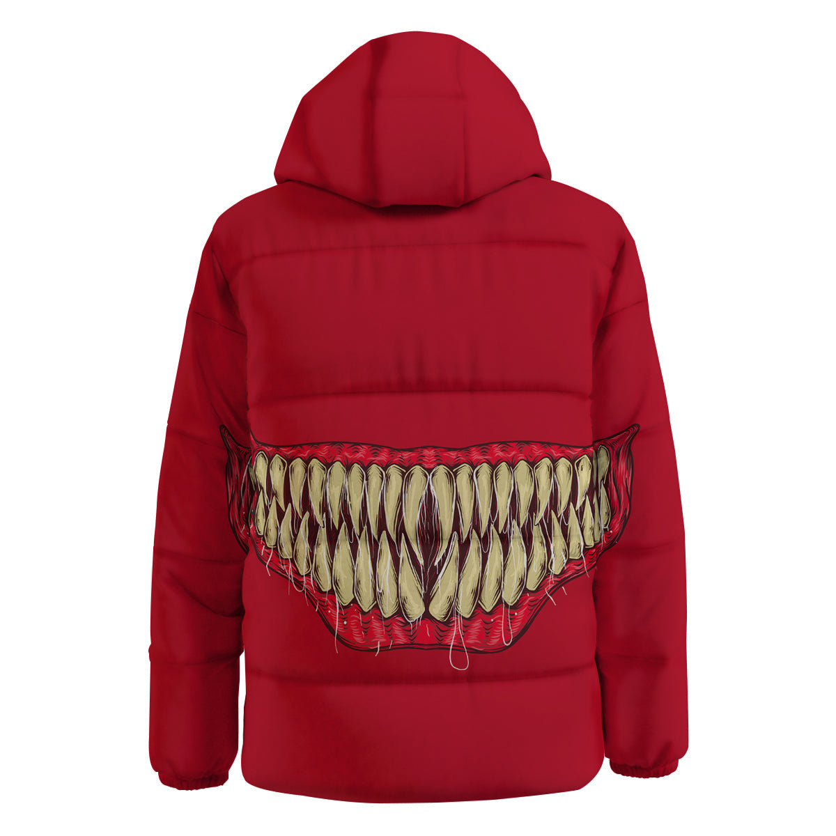 Sinister Smile Print Down Jacket-grizzshop