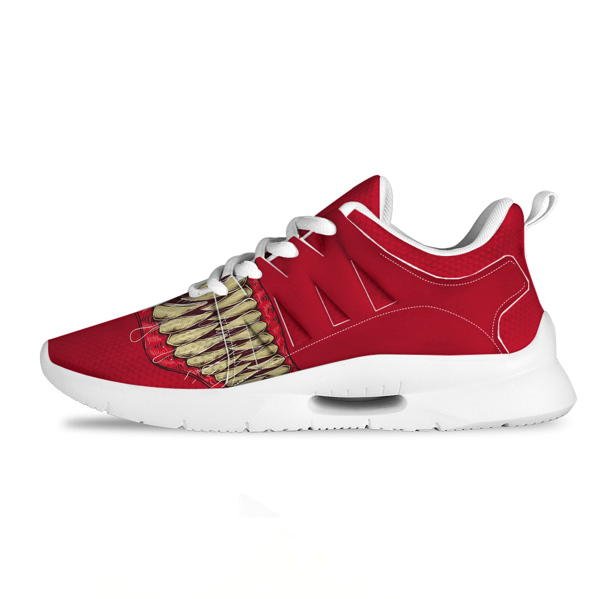 Sinister Smile Print Tennis Shoes-grizzshop