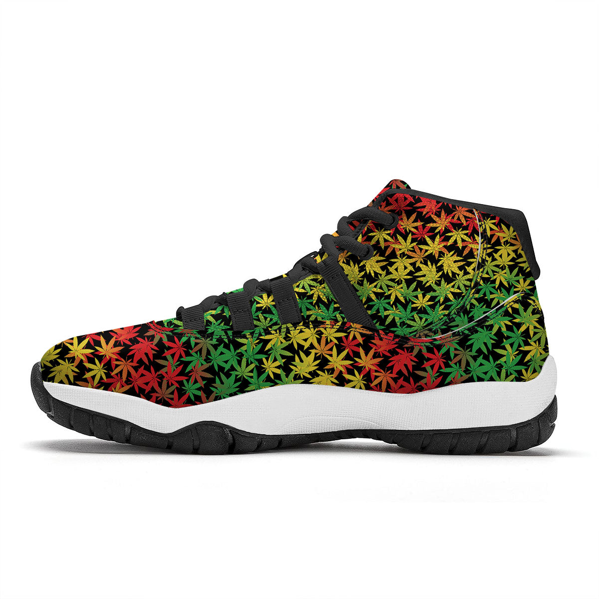 Skeleton Day Of The Dead Print Pattern Black Bball Shoes-grizzshop