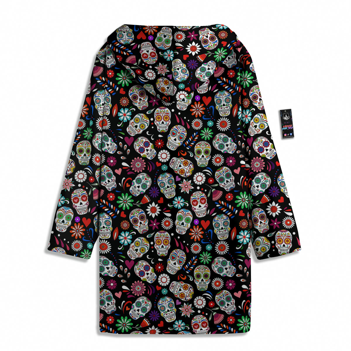 Skeleton Day Of The Dead Print Pattern Men's Windbreaker Jacket-grizzshop
