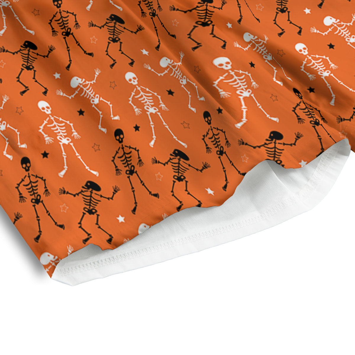 Skeleton Party Halloween Print Pattern Men's Athletic Shorts