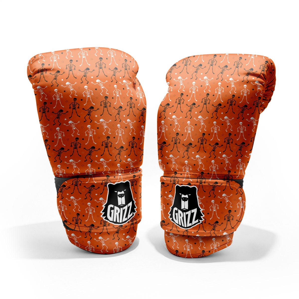 Skeleton Party Halloween Print Pattern Pro Boxing Glove