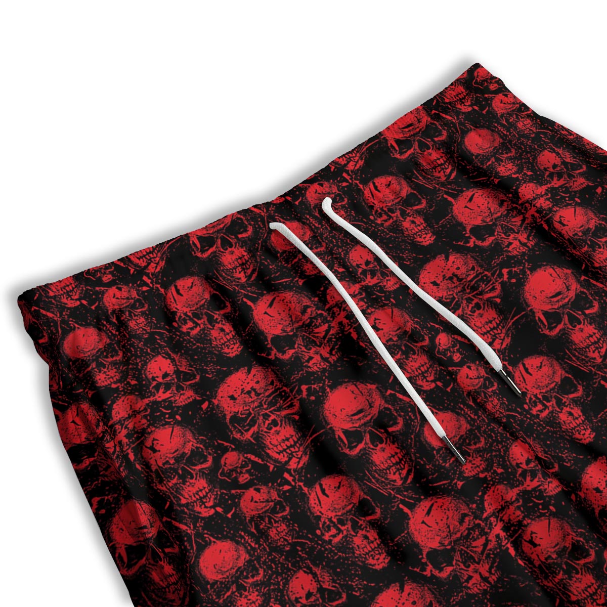 Skeleton Scary Print Pattern Men's Athletic Shorts