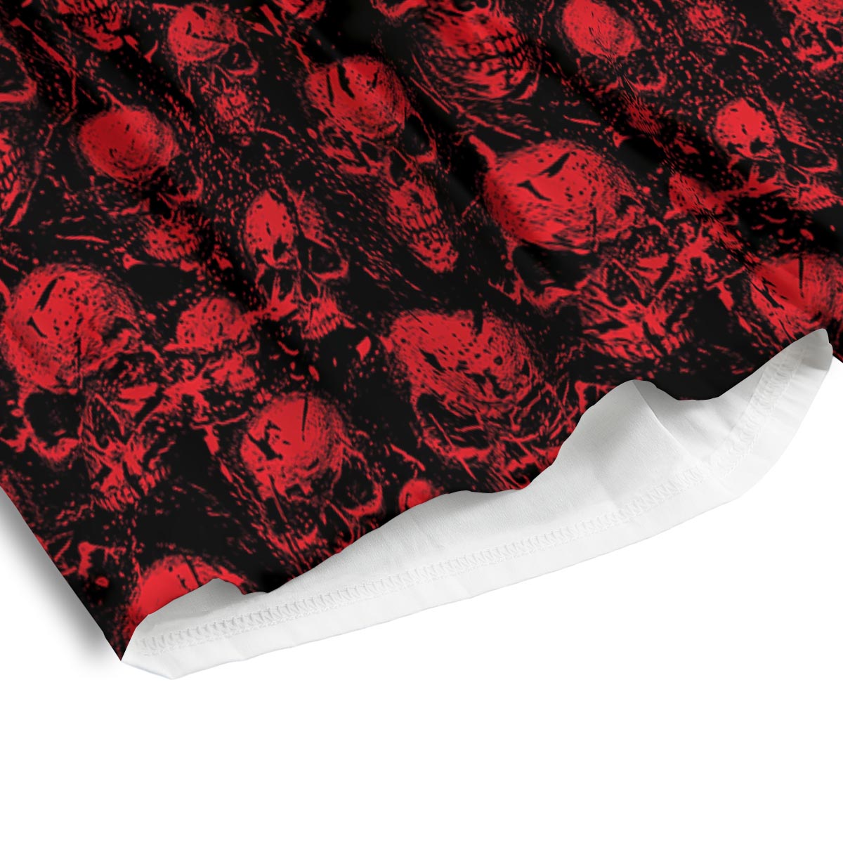 Skeleton Scary Print Pattern Men's Athletic Shorts