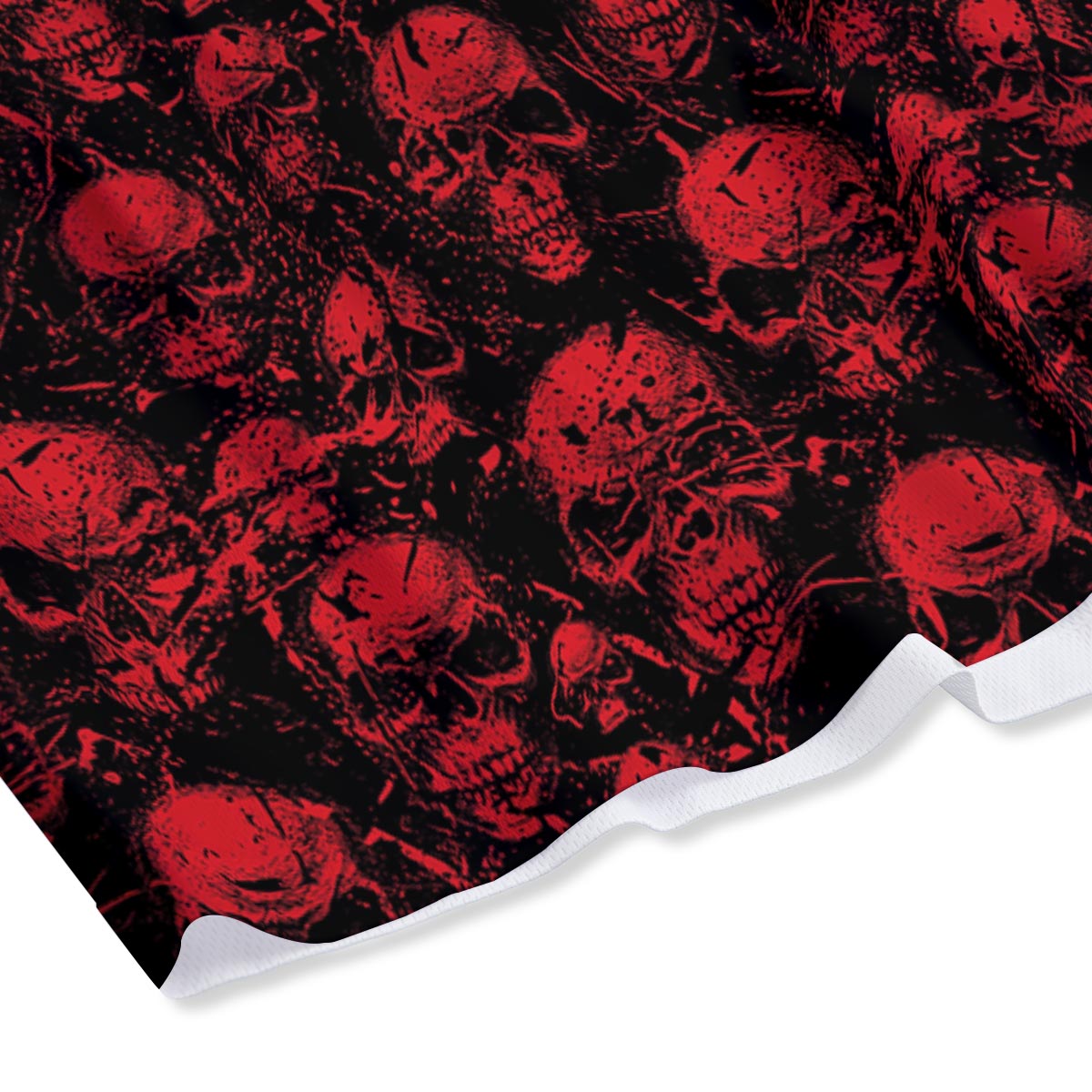 Skeleton Scary Print Pattern Mesh Shorts