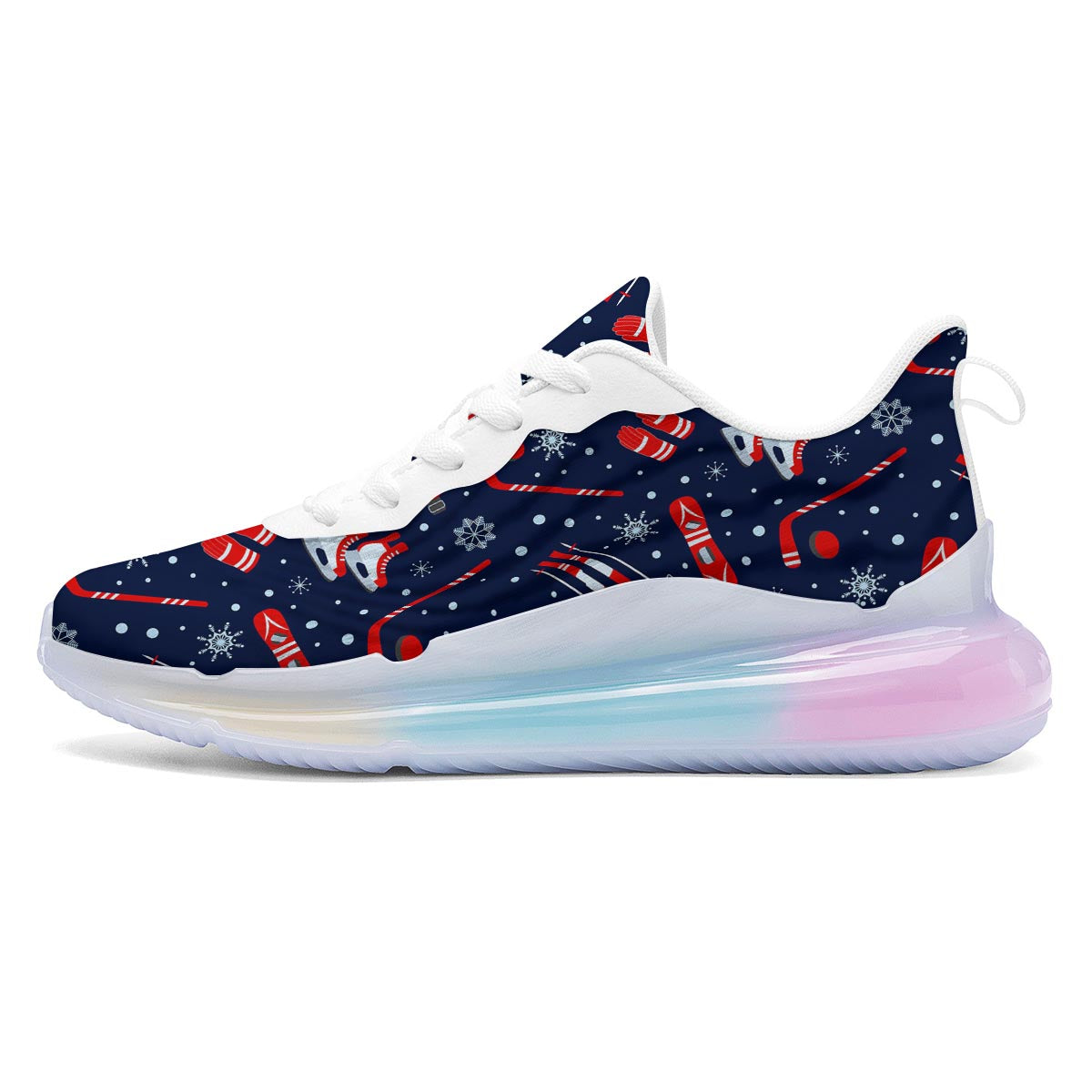 Skiing Equipment Print Pattern Running Sneakers-grizzshop