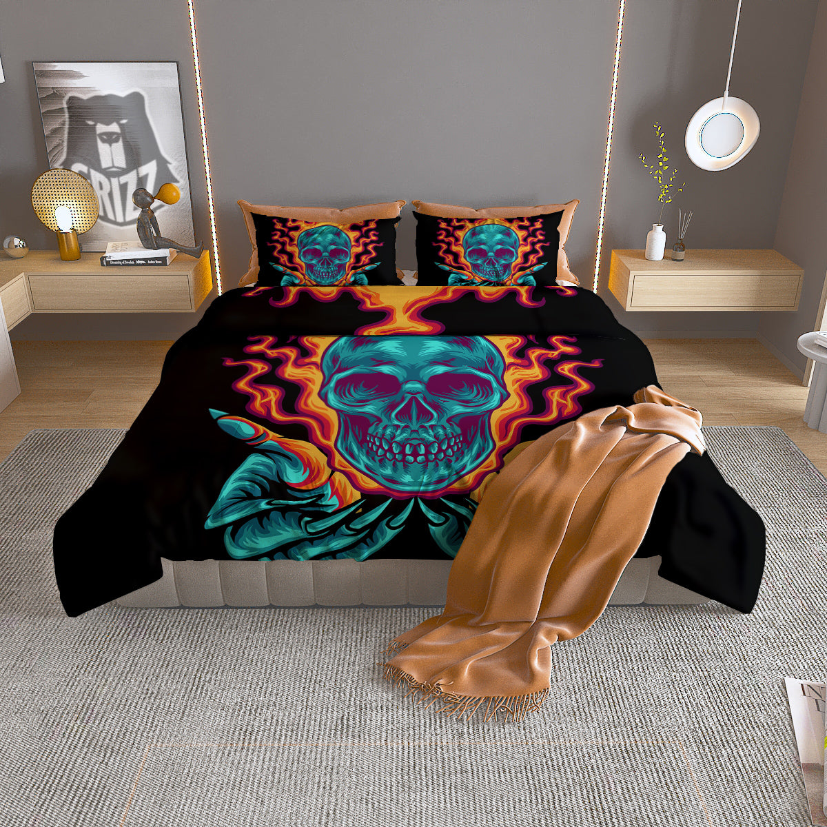 Saint Patrick's Day Green Tartan Print Duvet Cover Bedding Set