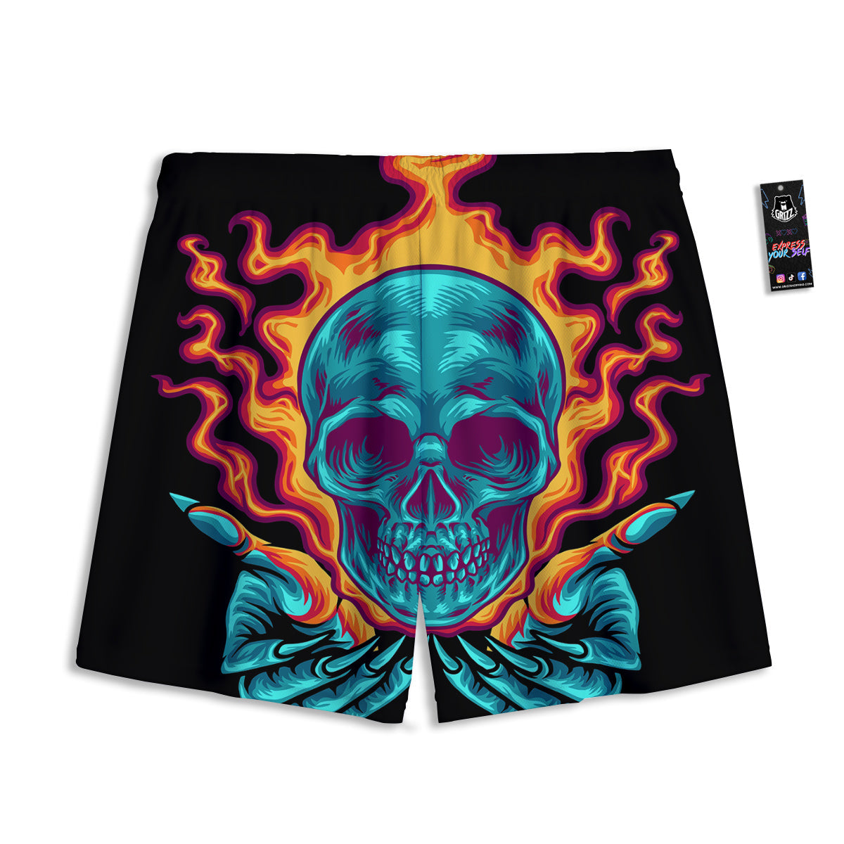 Saint Patrick's Day Green Tartan Print Mesh Shorts