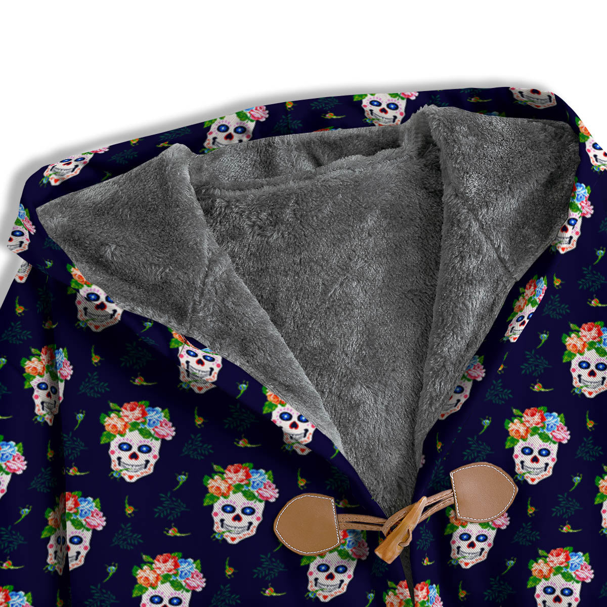 Skull Calavera Girl Print Pattern Men's Windbreaker Jacket-grizzshop