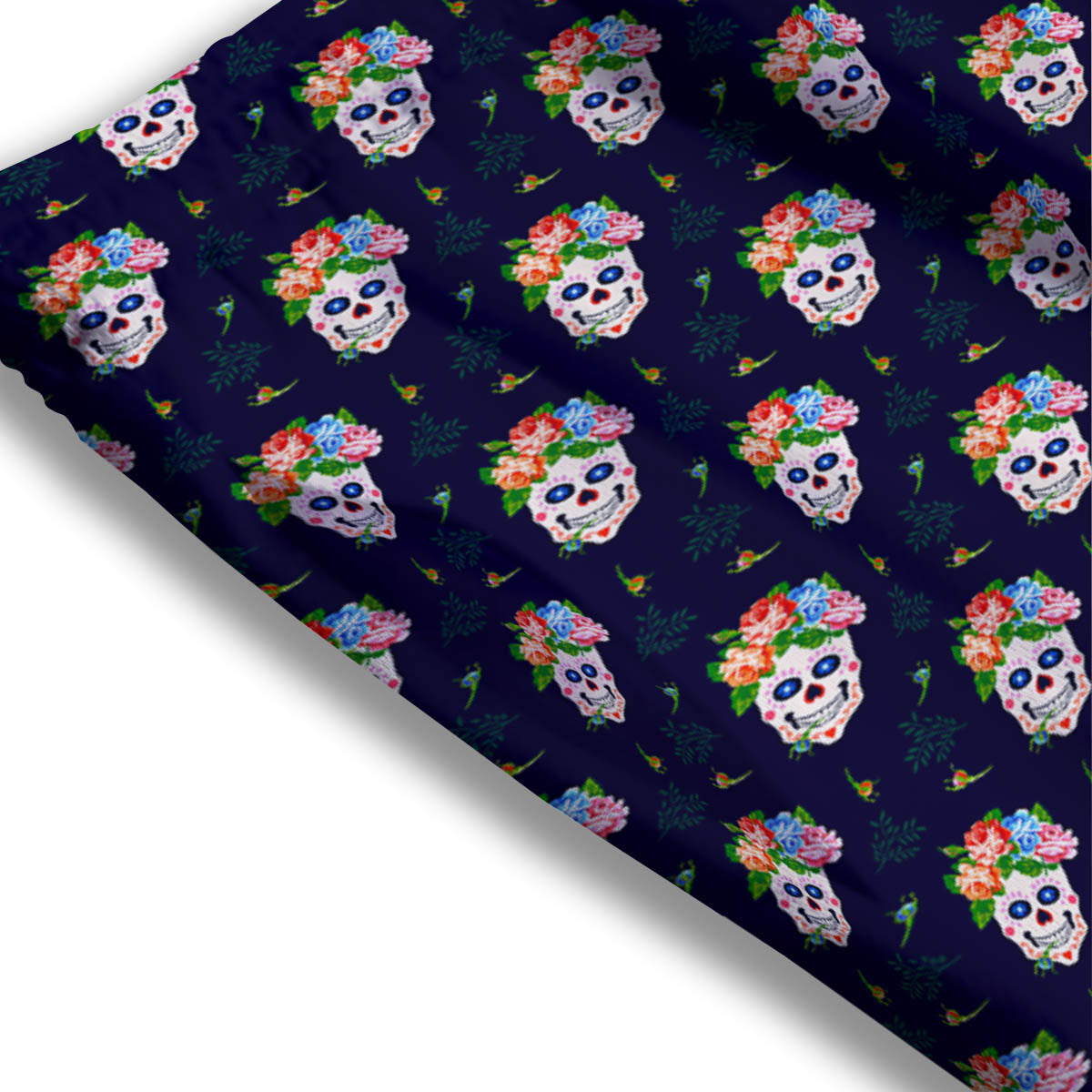 Samurai Demon Print Mesh Shorts