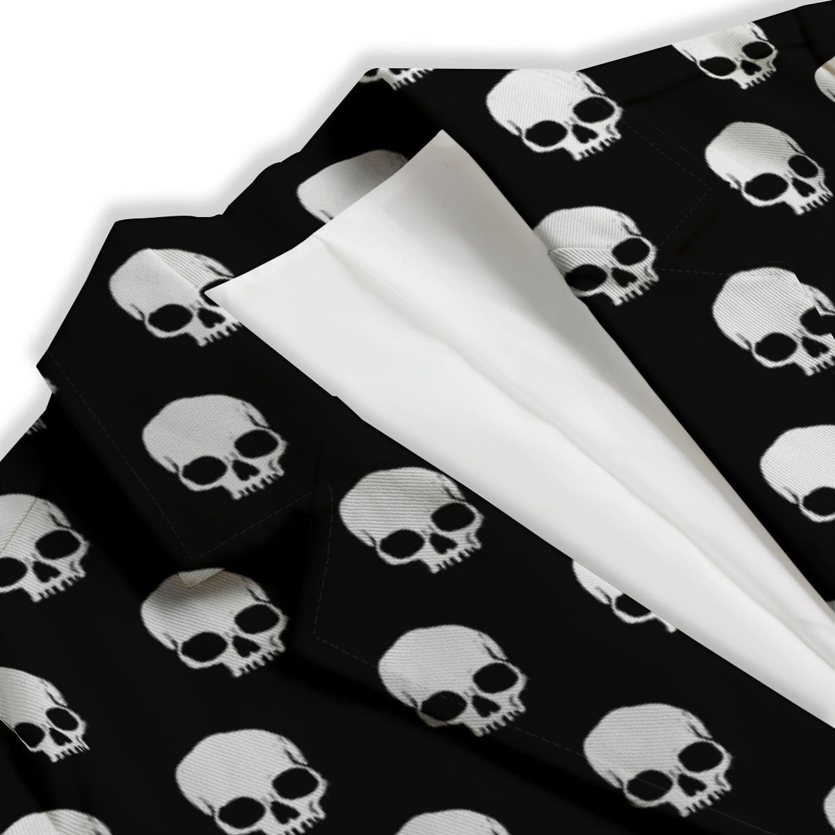 Skull Emo Print Pattern Women's Blazer-grizzshop