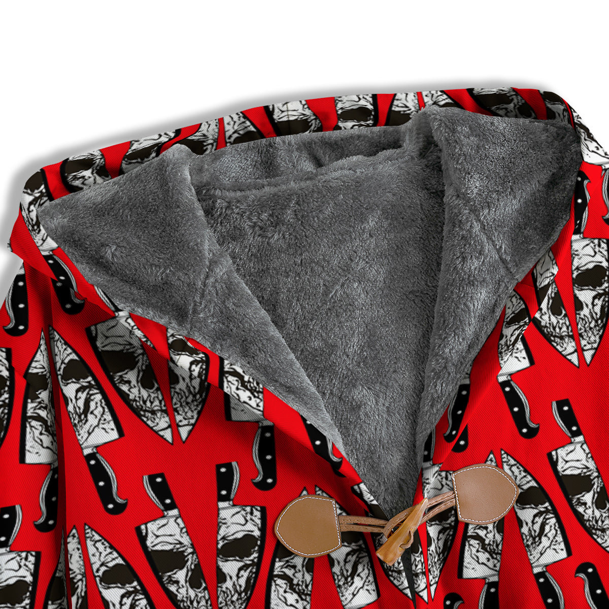 Skull Face Reflection Knife Print Pattern Men's Windbreaker Jacket-grizzshop
