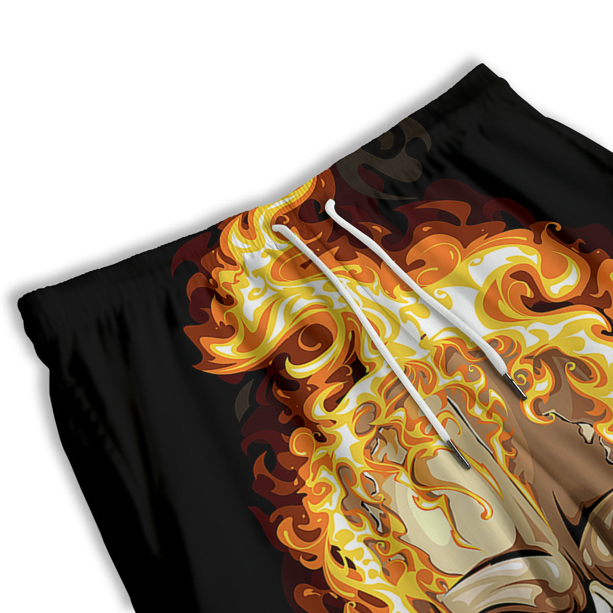 Spiral Halloween Print Men's Athletic Shorts