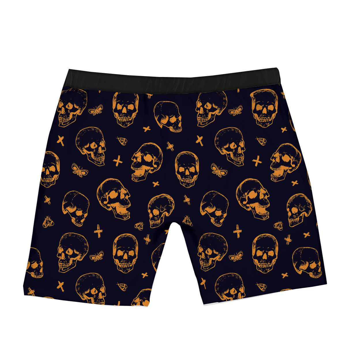 Skull Halloween Print Pattern Boxer Briefs-grizzshop
