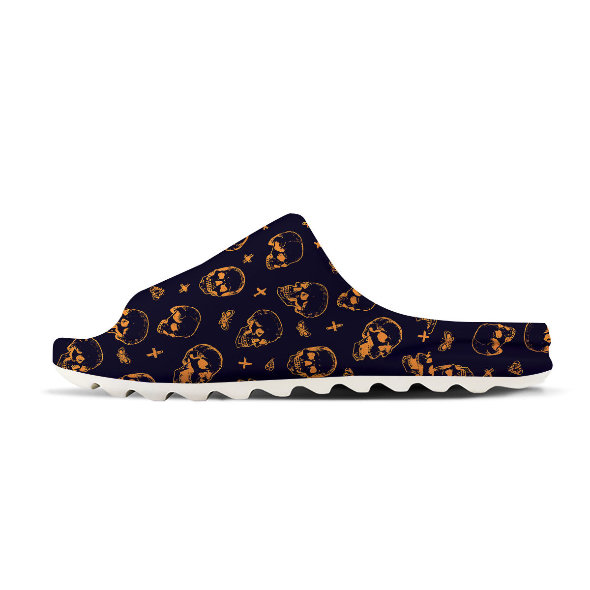 Skull Halloween Print Pattern Sandals-grizzshop