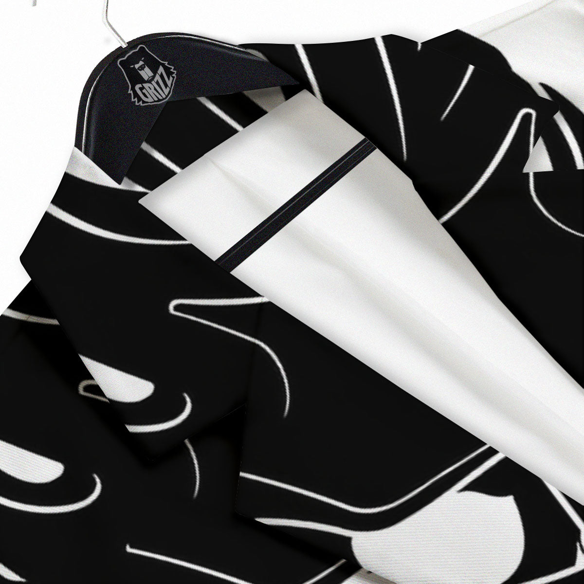 Skull Lacrosse Print Men's Sport Coat-grizzshop
