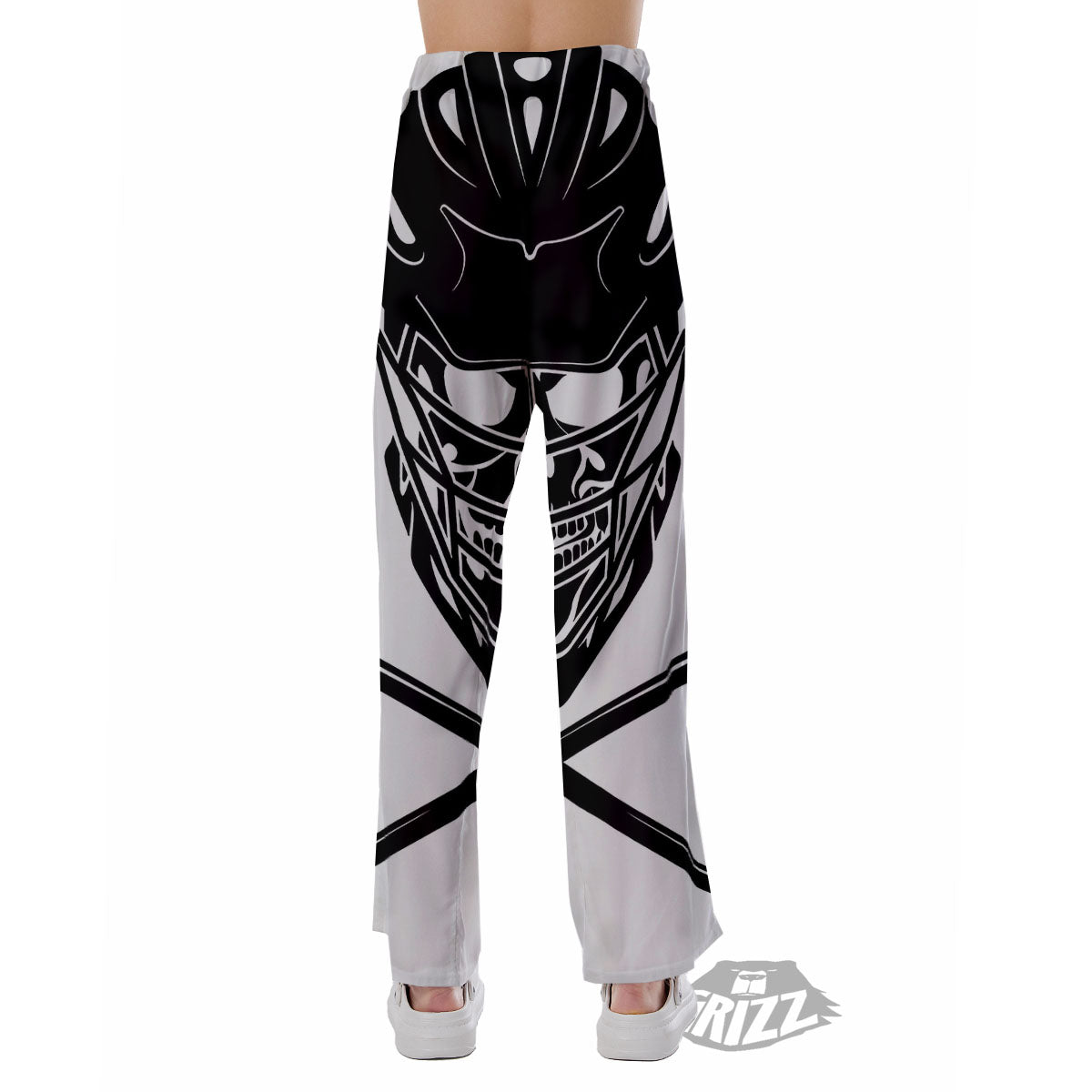 Skull Lacrosse Print Pajama Pants-grizzshop