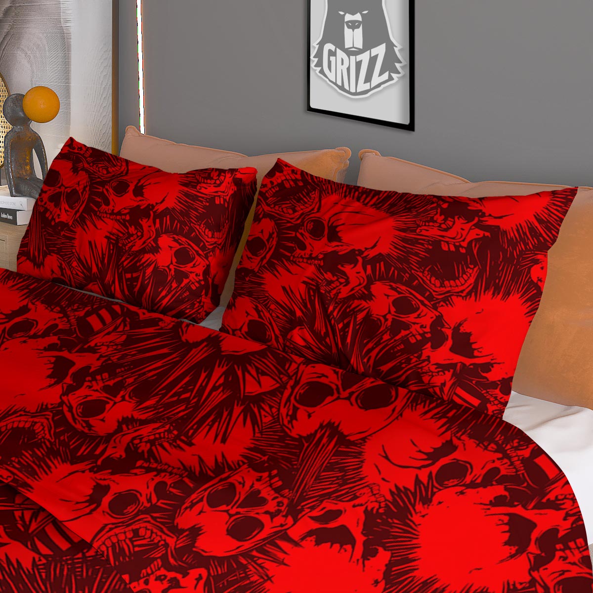 Snakeskin Yellow And Black Print Duvet Cover Bedding Set