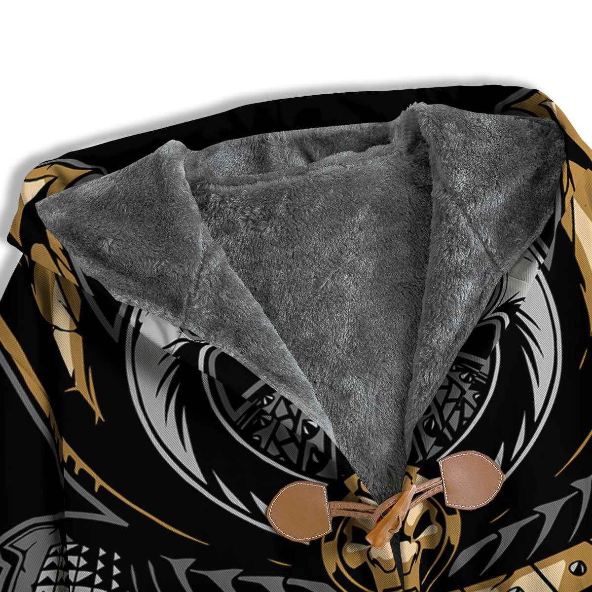 Skull Samurai Warrior Print Men's Windbreaker Jacket-grizzshop