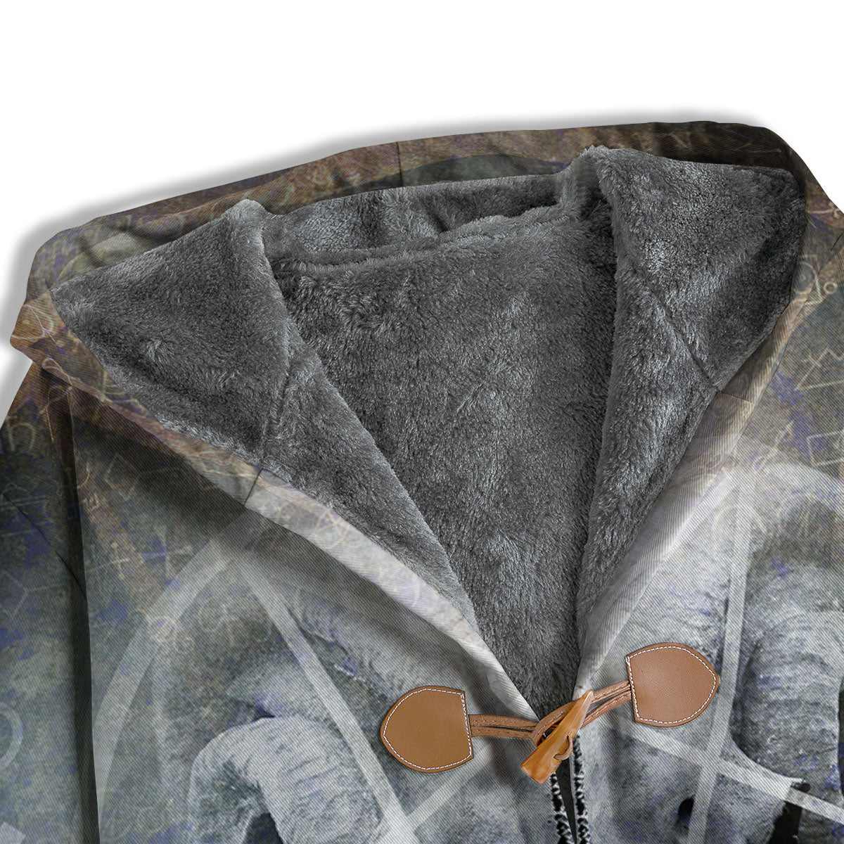 Skull Satanic Pentagram Print Men's Windbreaker Jacket-grizzshop