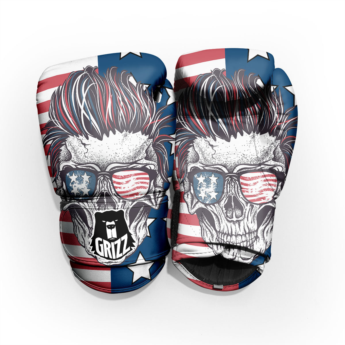 Skull With Sunglasses American Print Pro Boxing Glove