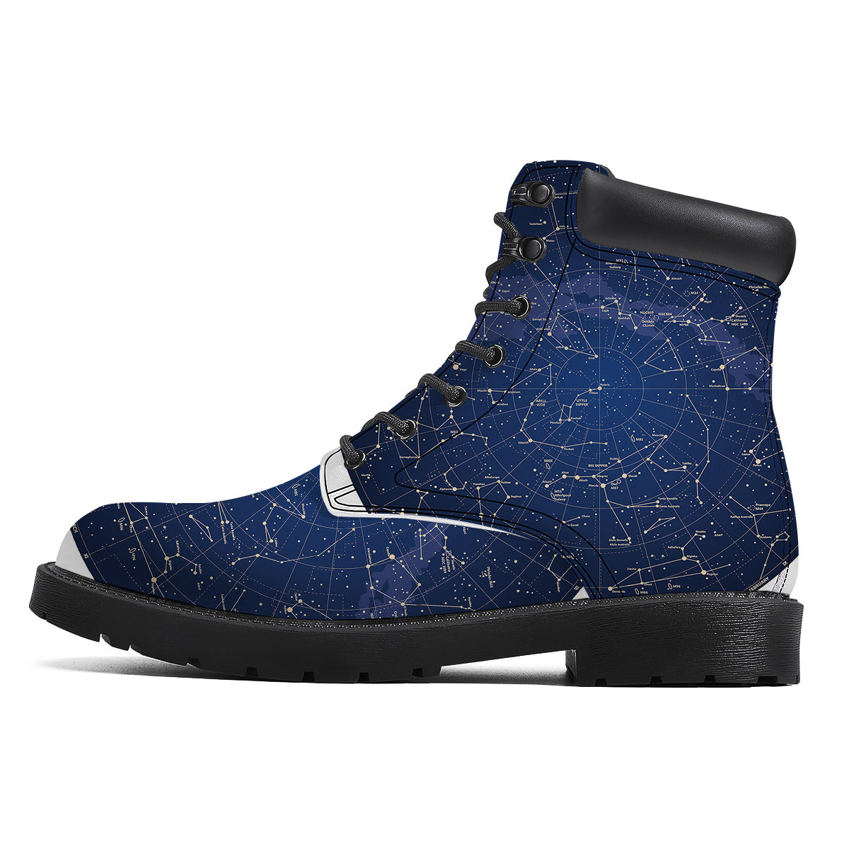Sky Map Constellation Print Boots-grizzshop
