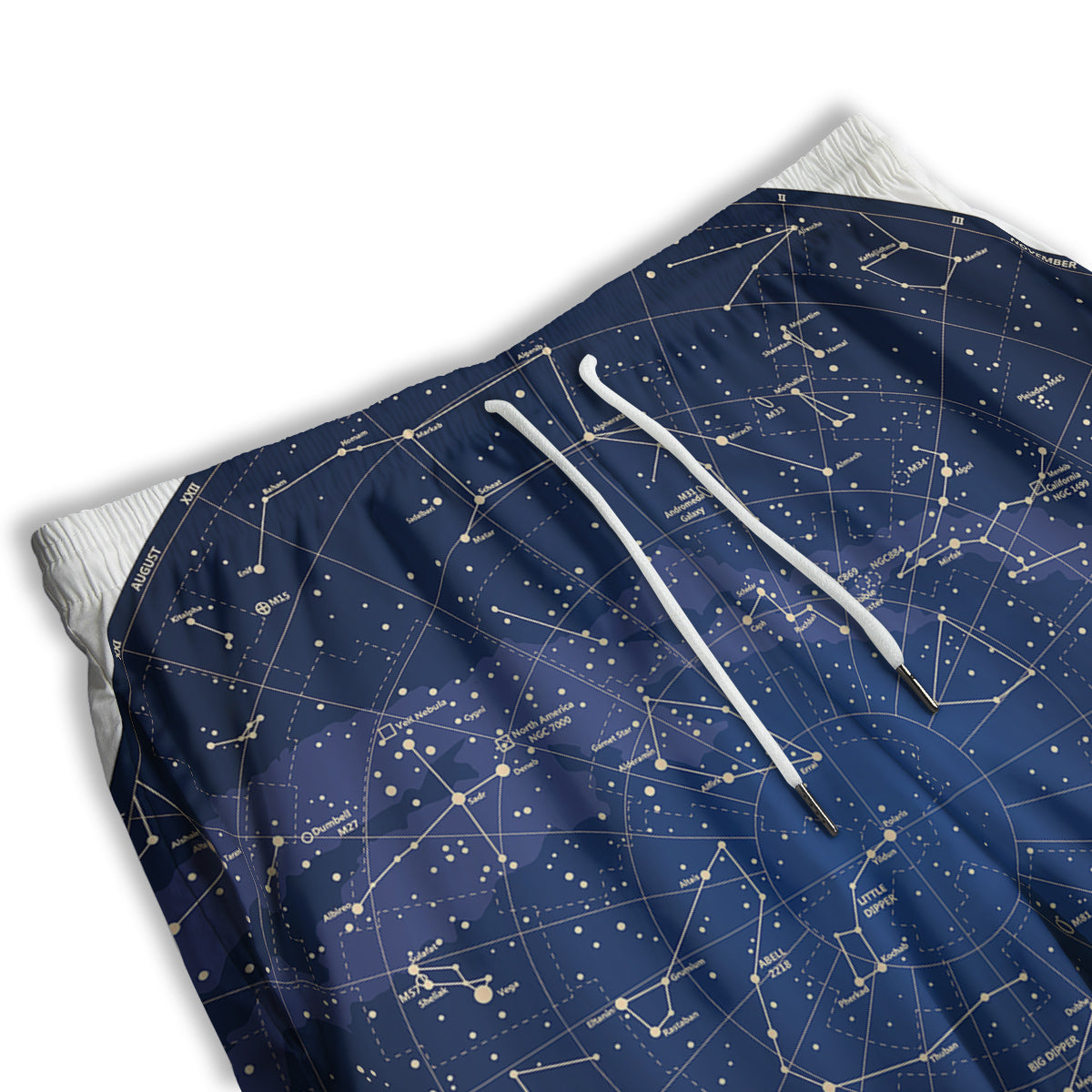 Sky Map Constellation Print Men's Athletic Shorts