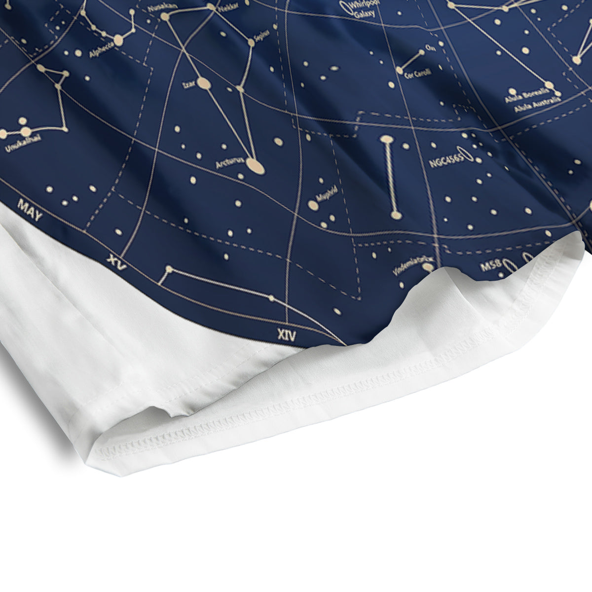 Sky Map Constellation Print Men's Athletic Shorts