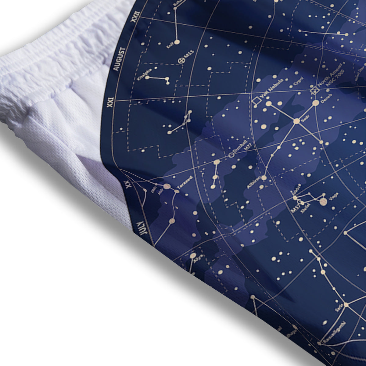 Sky Map Constellation Print Mesh Shorts-grizzshop
