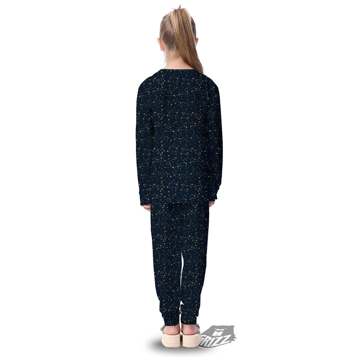 Sky Map Constellation Print Pattern Kid's Pajamas-grizzshop