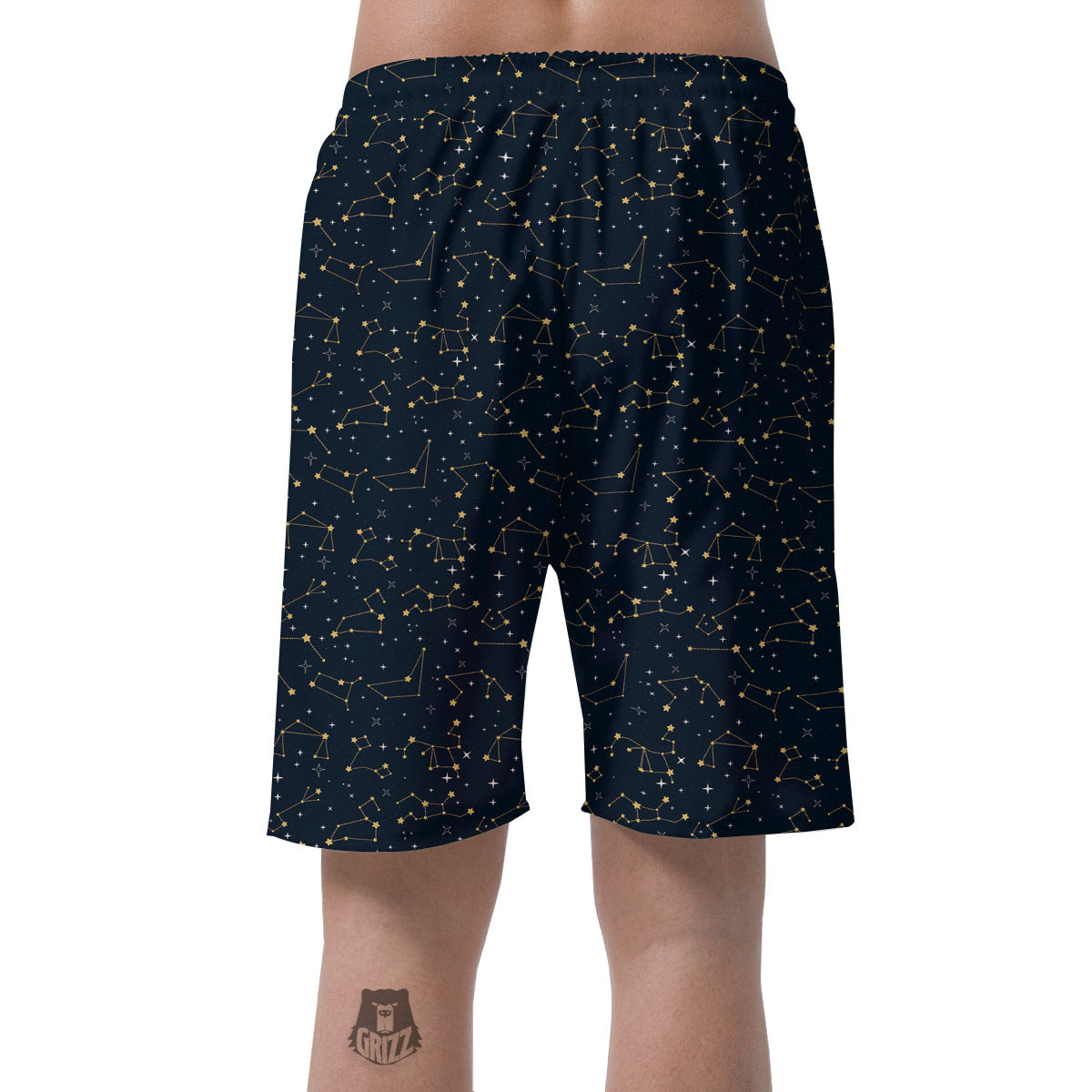 Sky Map Constellation Print Pattern Men's Shorts-grizzshop