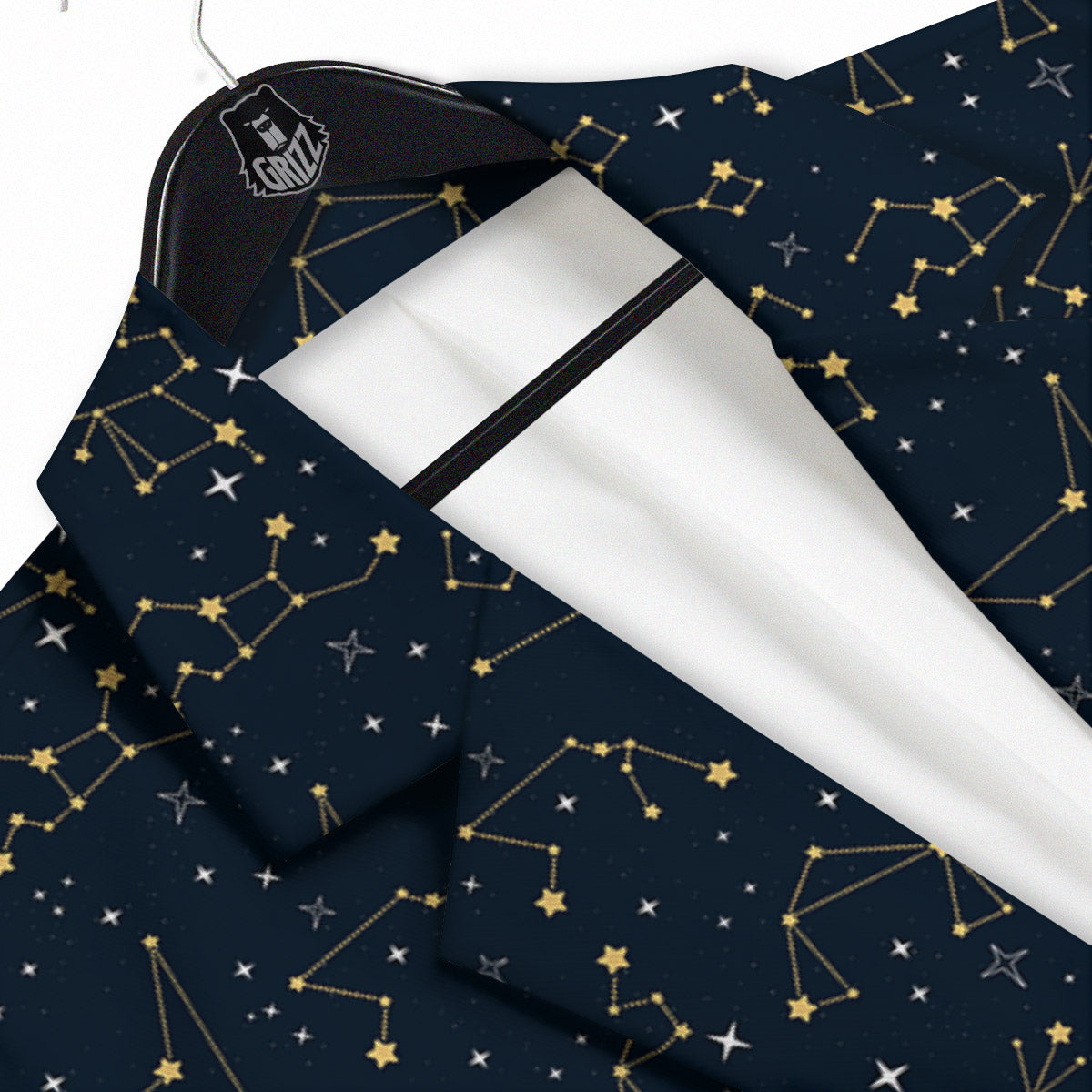 Sky Map Constellation Print Pattern Men's Sport Coat-grizzshop