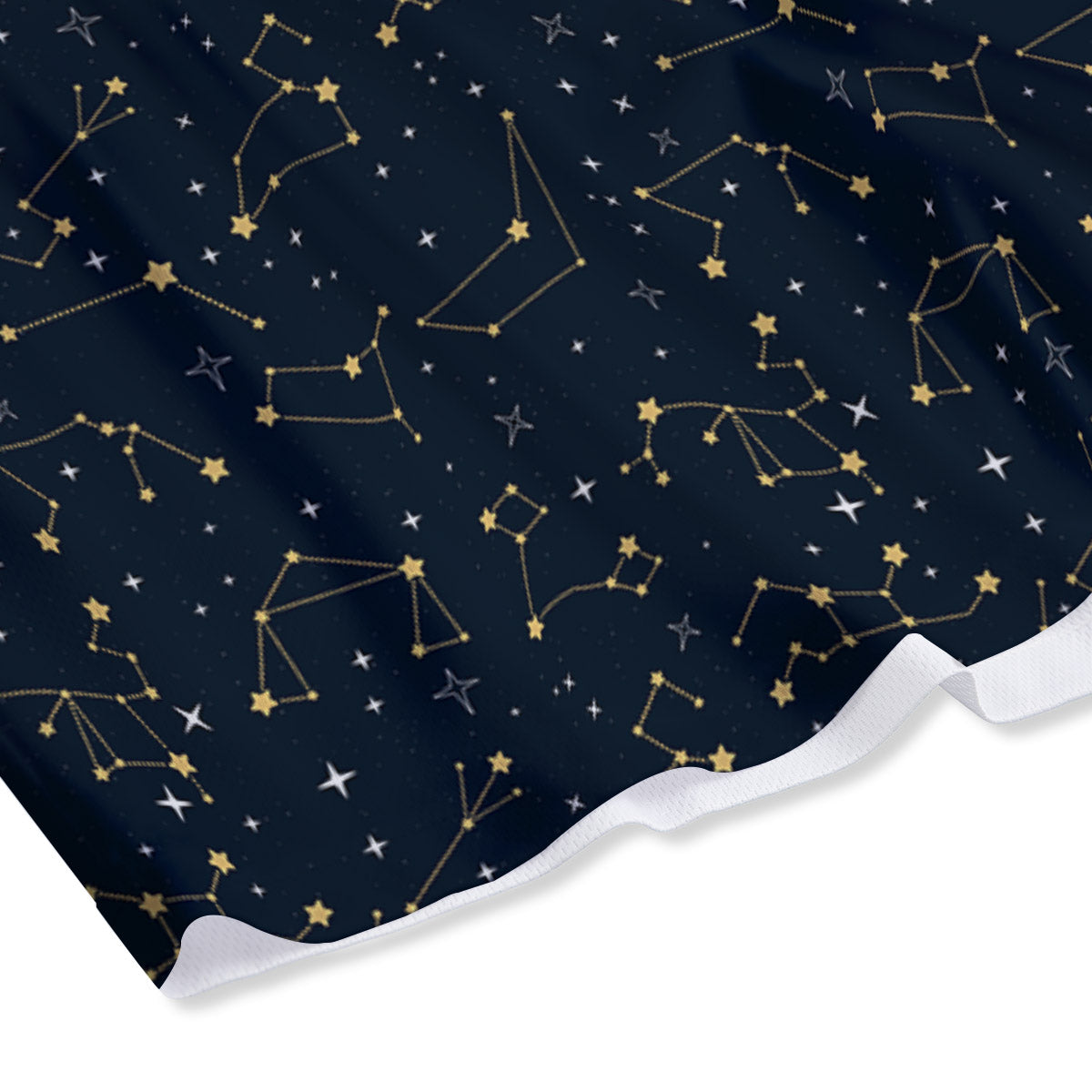Sky Map Constellation Print Pattern Mesh Shorts-grizzshop