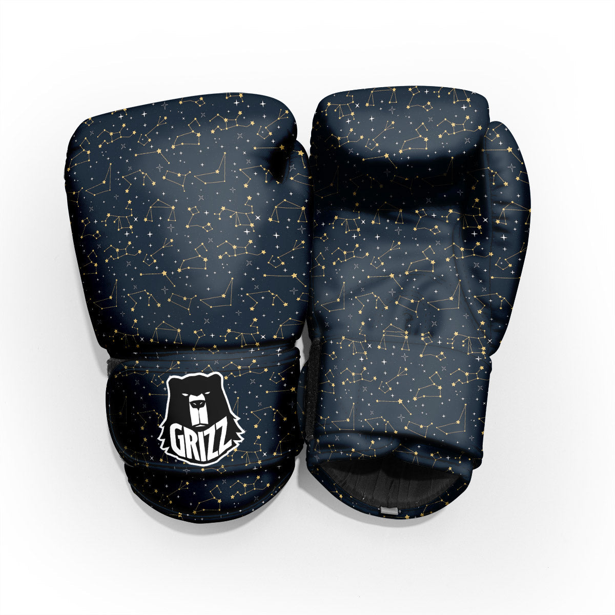 Sky Map Constellation Print Pattern Sparring Gloves-grizzshop