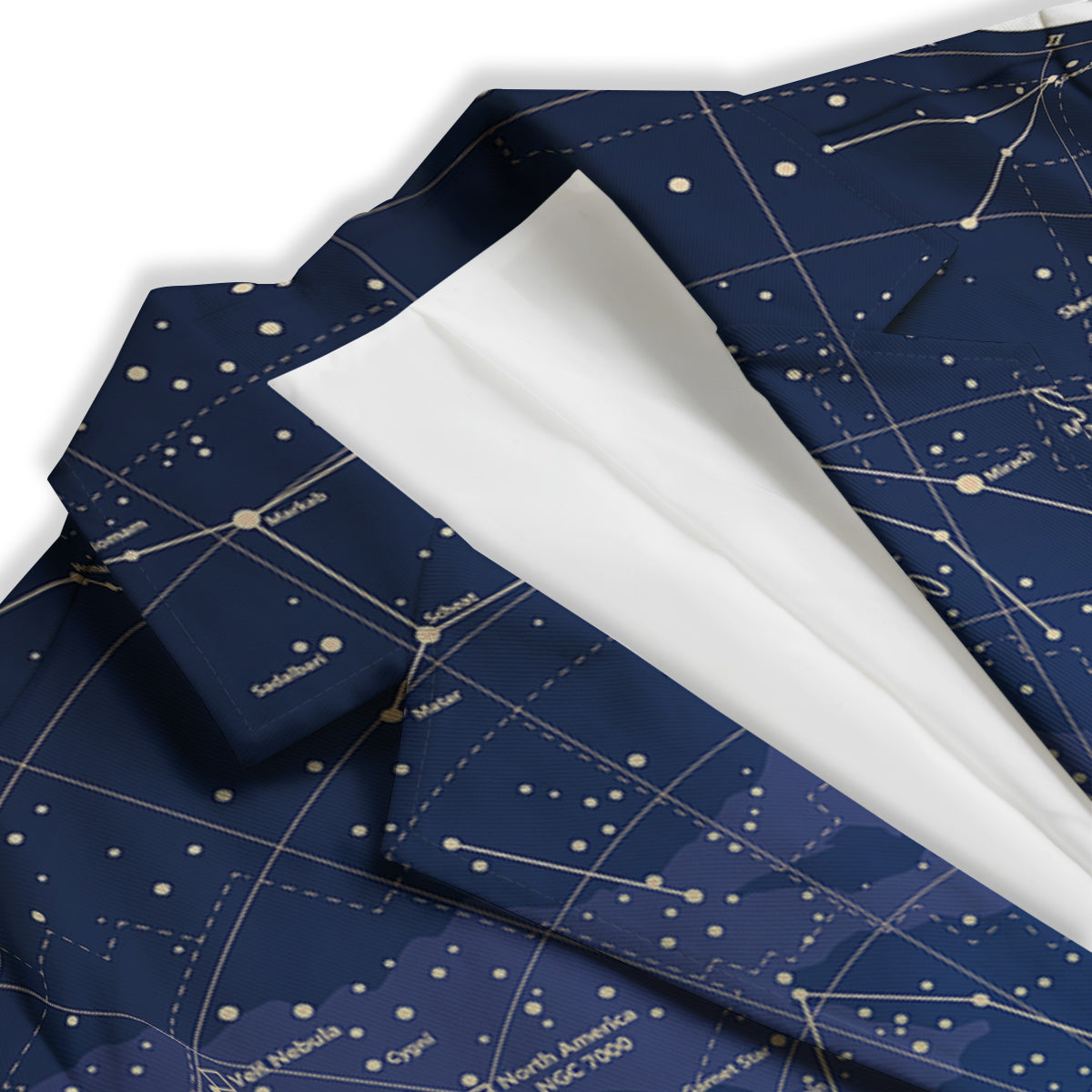 Sky Map Constellation Print Women's Blazer-grizzshop