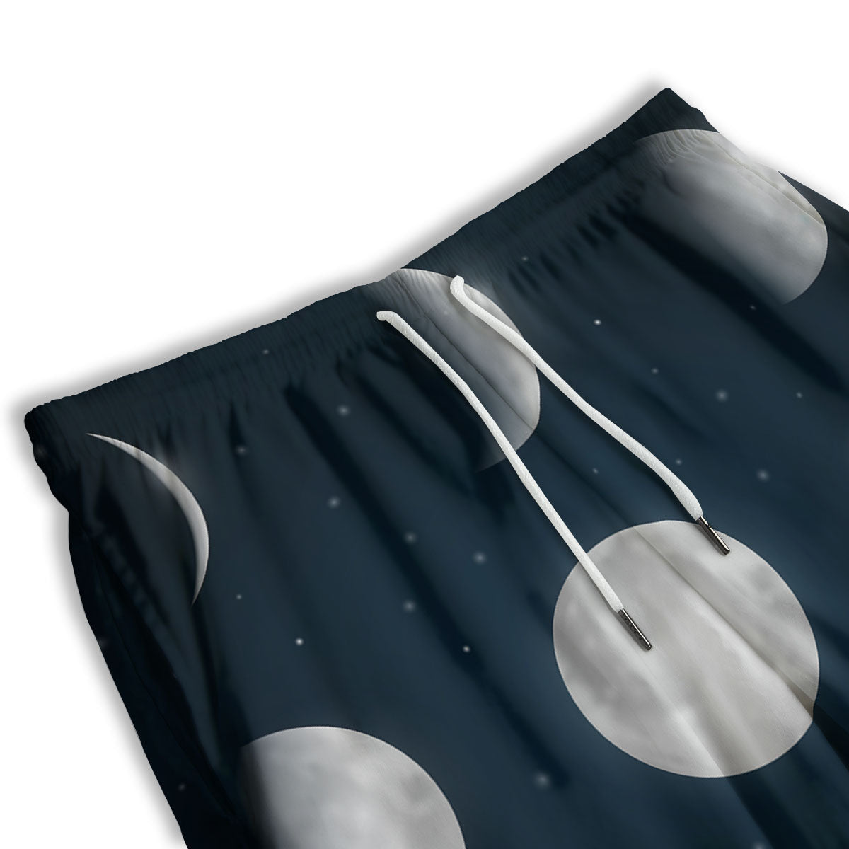 Sky Moon Night Phase Print Men's Athletic Shorts