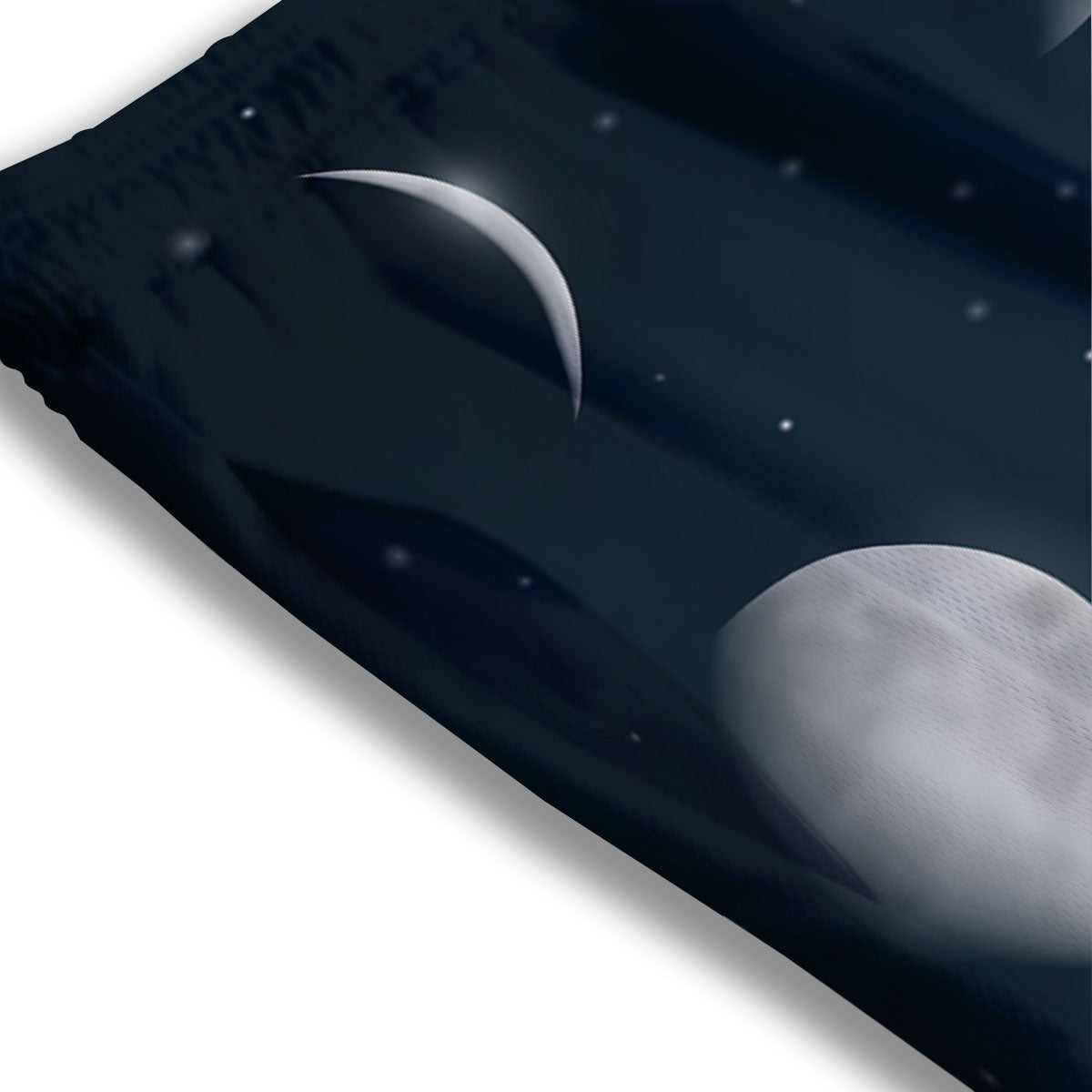 Sky Moon Night Phase Print Mesh Shorts