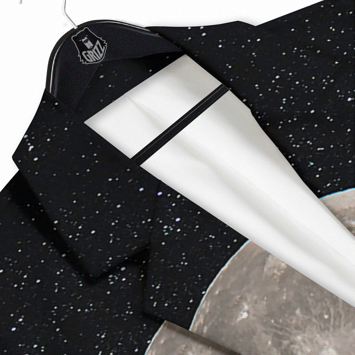 Sky Night Full Moon Print Men's Sport Coat-grizzshop