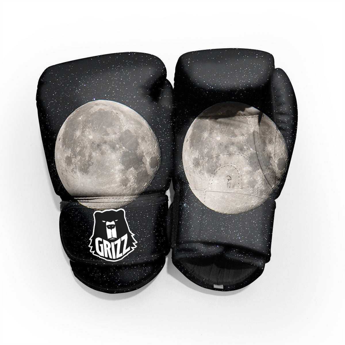 Sky Night Full Moon Print Pro Boxing Glove