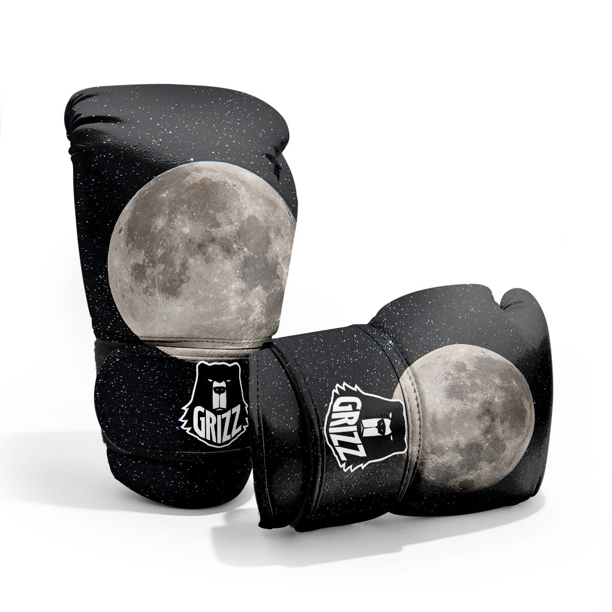 Sky Night Full Moon Print Pro Boxing Glove