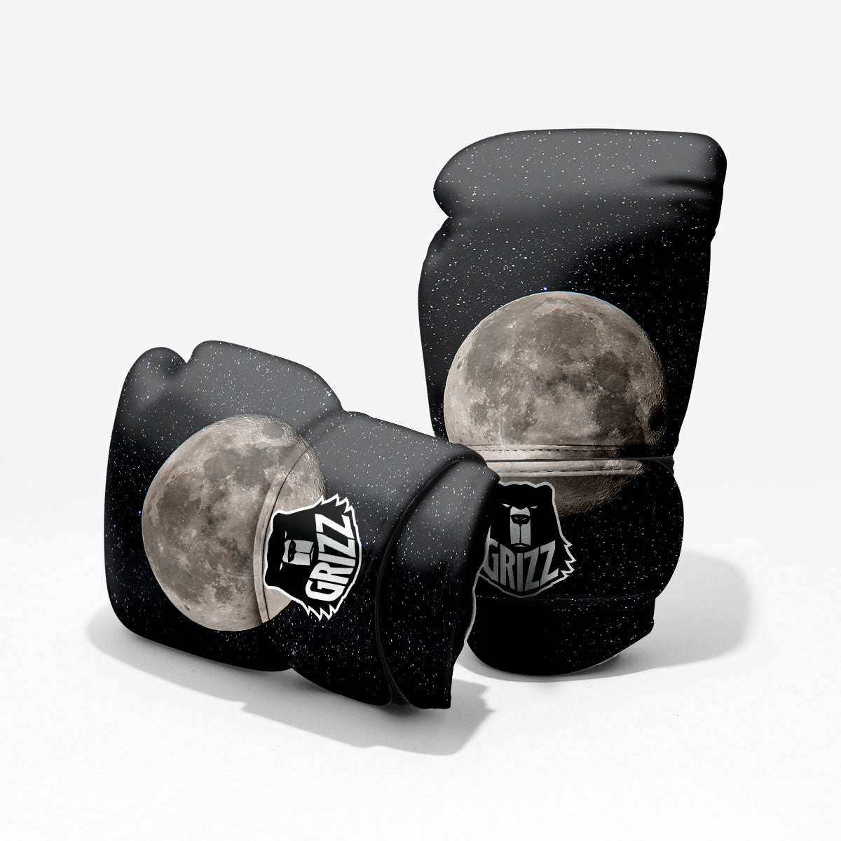 Sky Night Full Moon Print Pro Boxing Glove