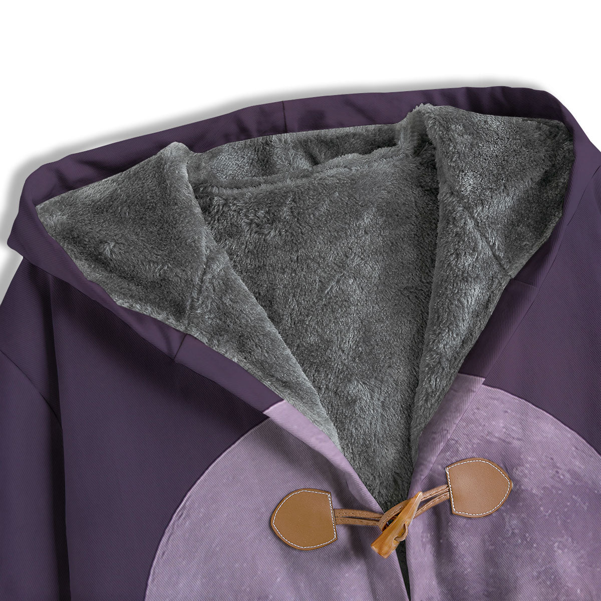 Sky Purple And Full Moon Print Men's Windbreaker Jacket-grizzshop