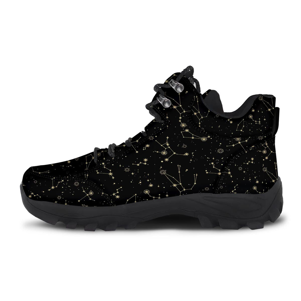 Sky Star Print Pattern Hiking Shoes-grizzshop