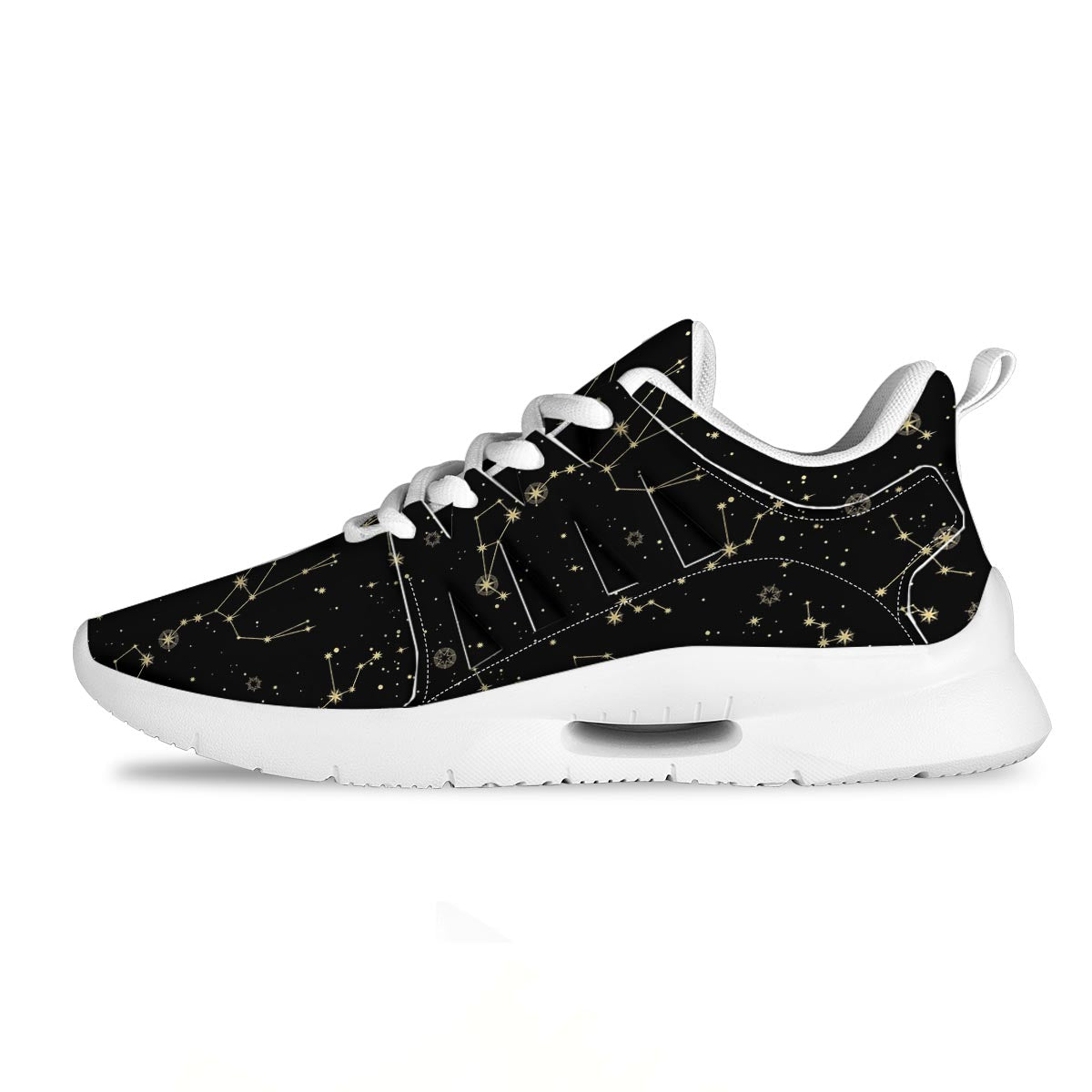 Sky Star Print Pattern Tennis Shoes-grizzshop